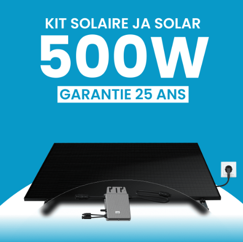 Kit Plug & Play 500W JA Solar - panneau solaire avec micro-onduleur