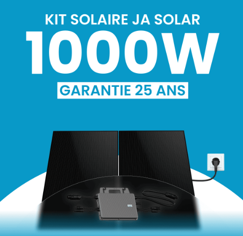 Kit Plug & Play 1000W JA Solar - deux panneaux solaires avec micro-onduleur