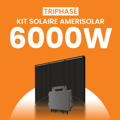 Best-seller Kit 6000W Amerisolar APS QT2 - 12 panneaux solaires